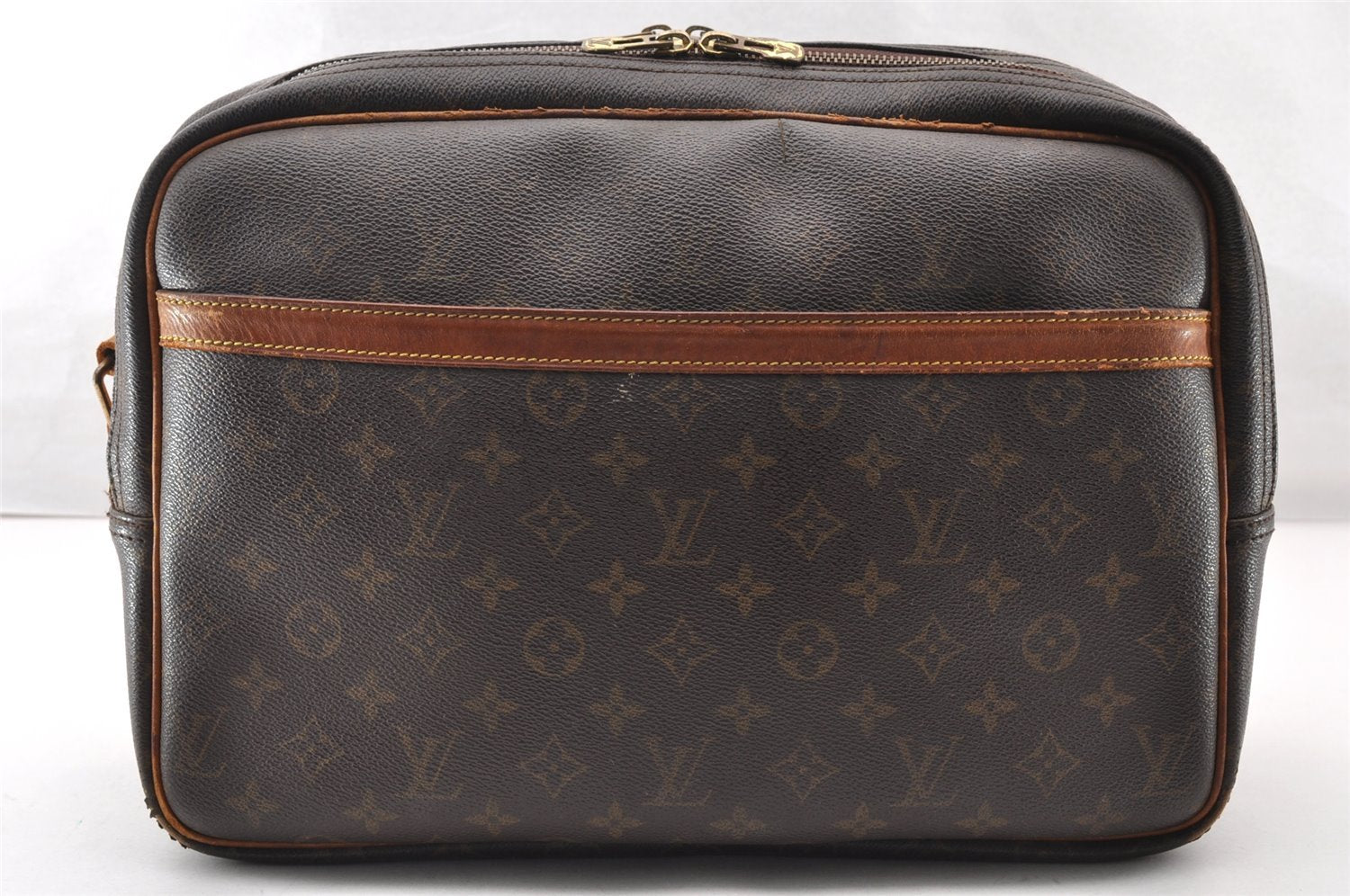 Authentic Louis Vuitton Monogram Reporter GM Shoulder Cross Bag M45252 LV 7681I