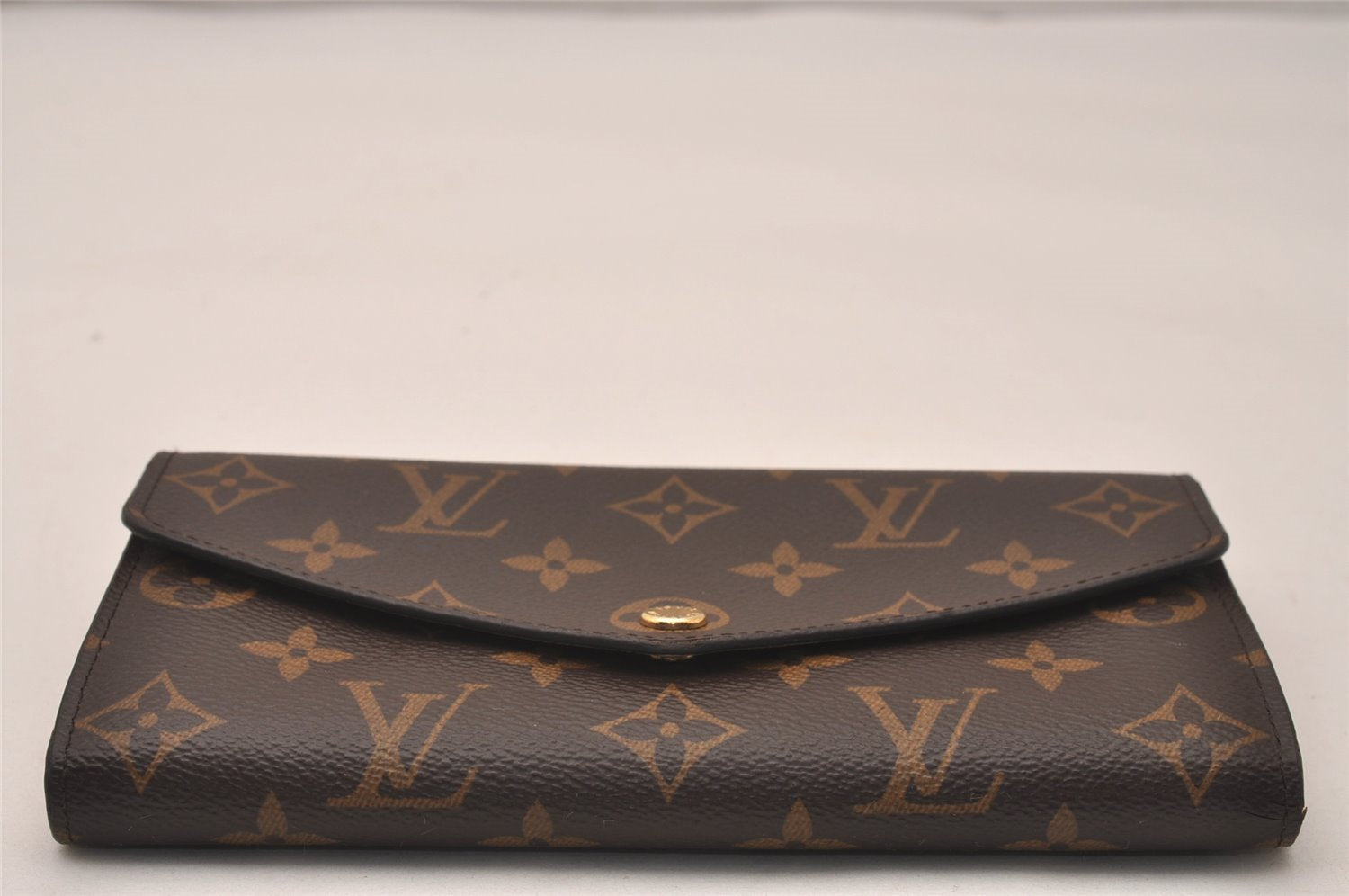 Authentic Louis Vuitton Monogram Portefeuille Sarah Purse Wallet M62235 LV 7681J