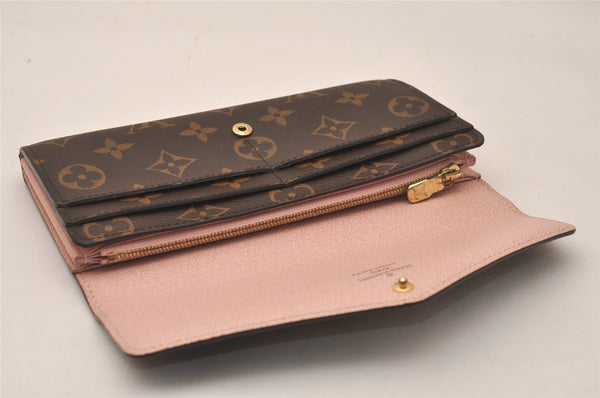 Authentic Louis Vuitton Monogram Portefeuille Sarah Purse Wallet M62235 LV 7681J