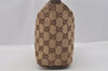 Authentic GUCCI Vintage Hand Bag Purse GG Canvas Leather 34080 Brown 7682I