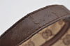 Authentic GUCCI Vintage Hand Bag Purse GG Canvas Leather 34080 Brown 7682I