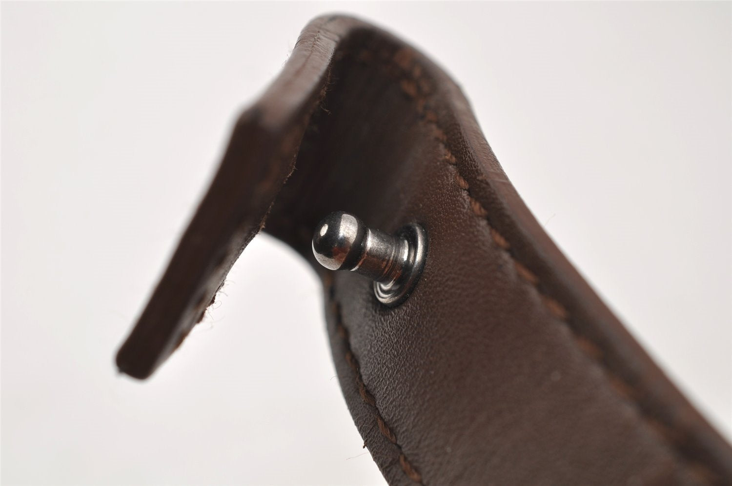 Authentic GUCCI Vintage Hand Bag Purse GG Canvas Leather 34080 Brown 7682I