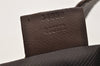 Authentic GUCCI Vintage Hand Bag Purse GG Canvas Leather 34080 Brown 7682I