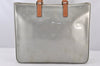 Authentic Louis Vuitton Vernis Columbus Shoulder Tote Bag Gray M91028 LV 7682K