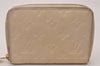 Louis Vuitton Monogram Empreinte Portefeuille Secret Compact Wallet White 7683J