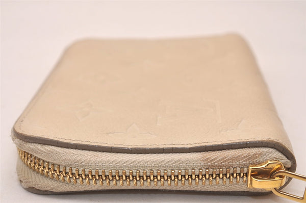 Louis Vuitton Monogram Empreinte Portefeuille Secret Compact Wallet White 7683J