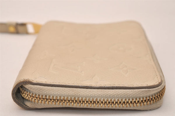 Louis Vuitton Monogram Empreinte Portefeuille Secret Compact Wallet White 7683J