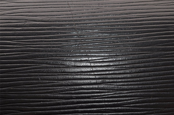 Authentic Louis Vuitton Epi Sellier Dragonne Clutch Bag Black M52612 LV 7684I