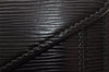 Authentic Louis Vuitton Epi Sellier Dragonne Clutch Bag Black M52612 LV 7684I