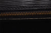 Authentic Louis Vuitton Epi Sellier Dragonne Clutch Bag Black M52612 LV 7684I