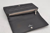 Authentic CHANEL Calf Skin Cambon Line CC Logo Long Wallet Purse Black 7685J