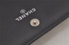 Authentic CHANEL Calf Skin Cambon Line CC Logo Long Wallet Purse Black 7685J