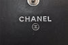 Authentic CHANEL Calf Skin Cambon Line CC Logo Long Wallet Purse Black 7685J