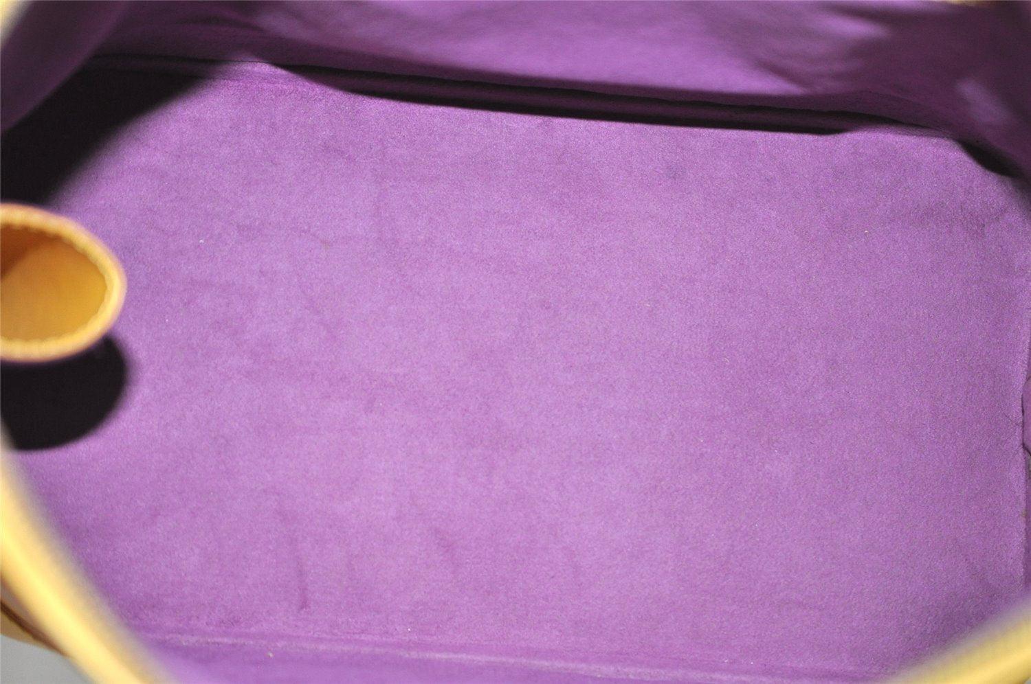 Authentic Louis Vuitton Epi Alma PM Hand Bag Yellow M52149 LV 7686I