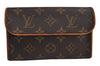 Auth Louis Vuitton Monogram Pochette Florentine Pouch Waist Bag M51855 LV 7688J