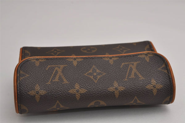 Auth Louis Vuitton Monogram Pochette Florentine Pouch Waist Bag M51855 LV 7688J