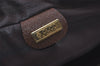 Authentic GUCCI Vintage Clutch Hand Bag Purse Leather Brown Junk 7689I