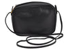 Authentic GUCCI Vintage Shoulder Cross Body Bag Purse Leather Black 7690I