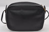 Authentic GUCCI Vintage Shoulder Cross Body Bag Purse Leather Black 7690I