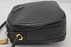 Authentic GUCCI Vintage Shoulder Cross Body Bag Purse Leather Black 7690I