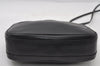 Authentic GUCCI Vintage Shoulder Cross Body Bag Purse Leather Black 7690I