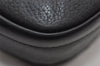 Authentic GUCCI Vintage Shoulder Cross Body Bag Purse Leather Black 7690I