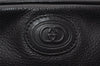 Authentic GUCCI Vintage Shoulder Cross Body Bag Purse Leather Black 7690I