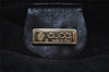 Authentic GUCCI Vintage Shoulder Cross Body Bag Purse Leather Black 7690I