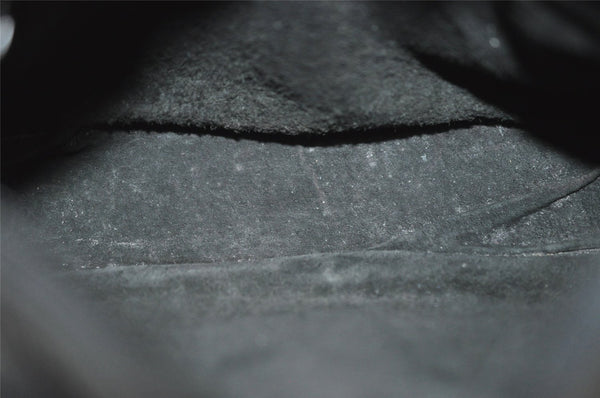 Authentic GUCCI Vintage Shoulder Cross Body Bag Purse Leather Black 7690I