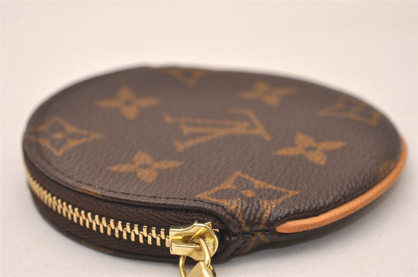 Authentic Louis Vuitton Monogram Porte Monnaie Rond Coin Purse M61926 LV 7690J