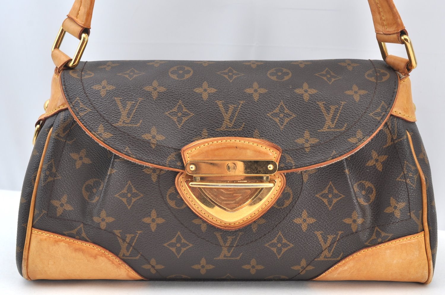 Authentic Louis Vuitton Monogram Beverly MM Shoulder Hand Bag M40121 LV 7692H