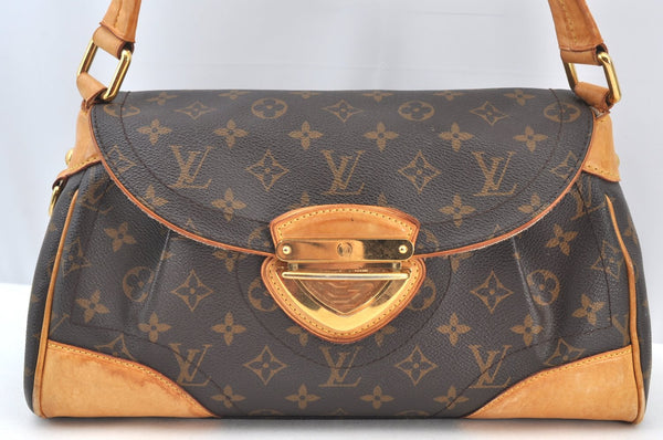 Authentic Louis Vuitton Monogram Beverly MM Shoulder Hand Bag M40121 LV 7692H