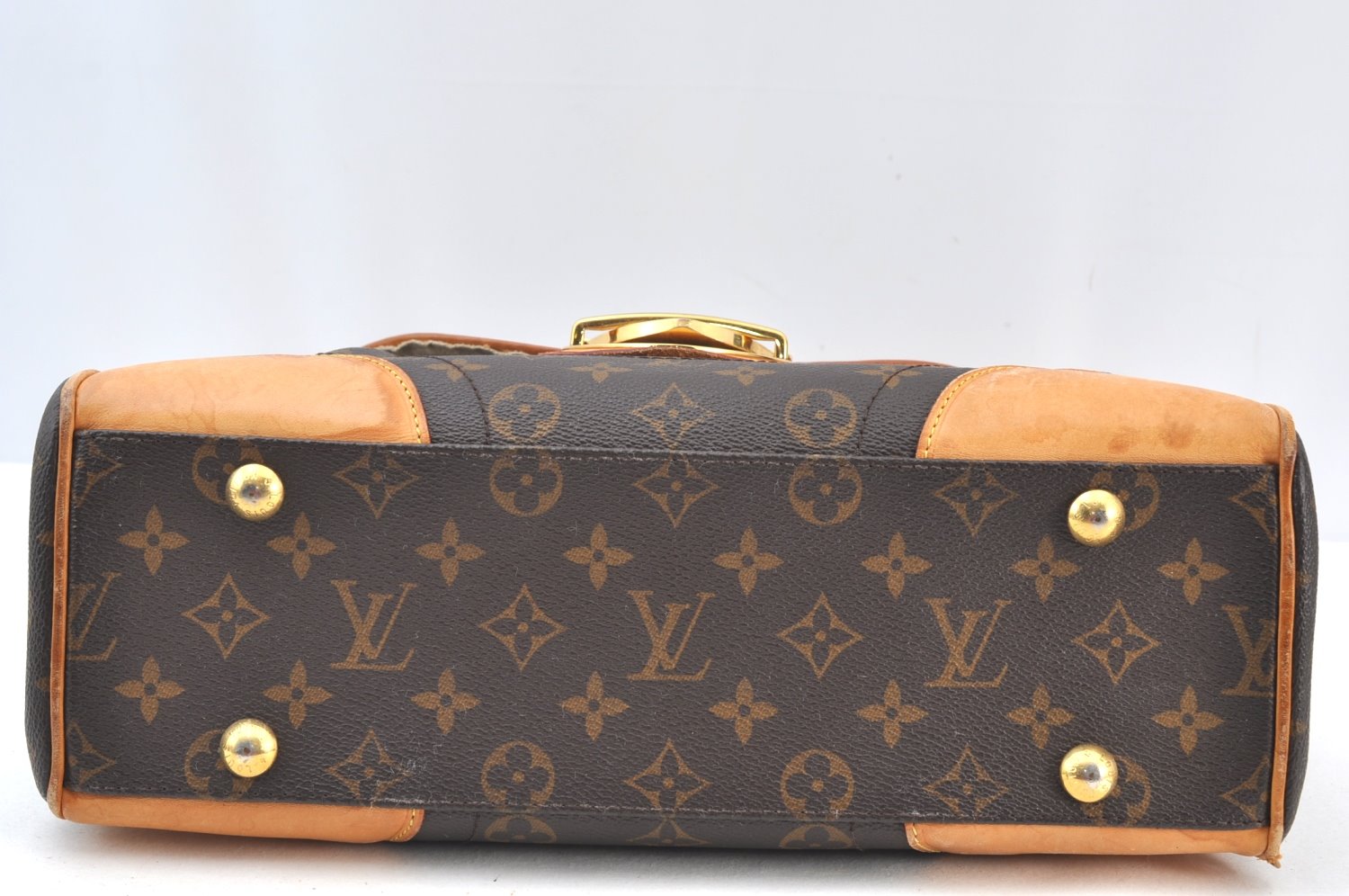 Authentic Louis Vuitton Monogram Beverly MM Shoulder Hand Bag M40121 LV 7692H