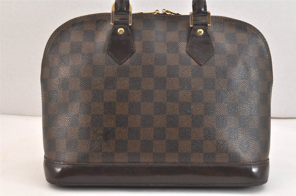 Authentic Louis Vuitton Damier Alma Hand Bag Purse N51131 LV Junk 7692K