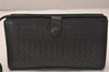 Authentic BOTTEGA VENETA Intrecciomirage Clutch Hand Bag Leather Gray 7693J