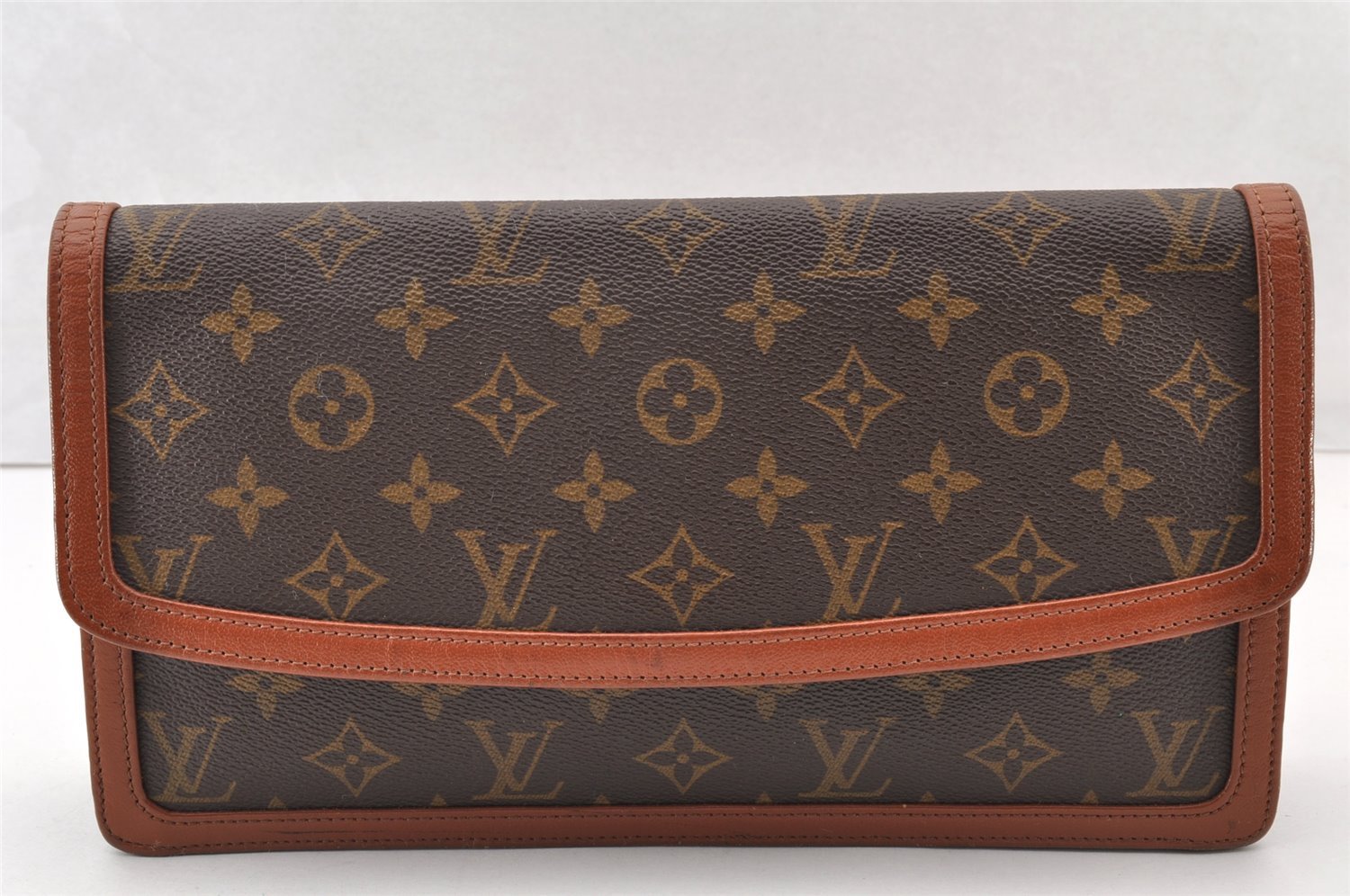 Authentic Louis Vuitton Monogram Pochette Dame GM M51810 Clutch Hand Bag 7694I