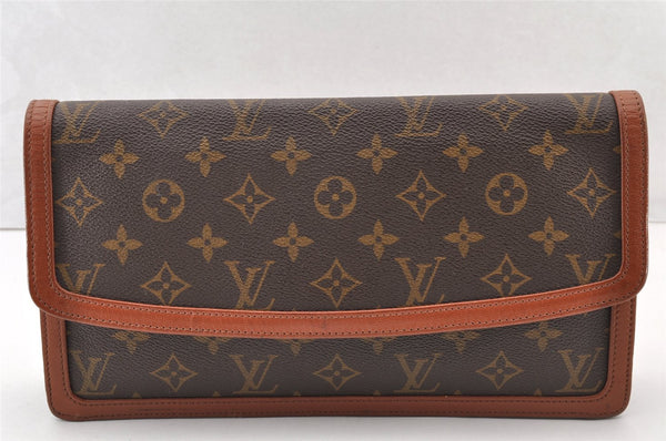 Authentic Louis Vuitton Monogram Pochette Dame GM M51810 Clutch Hand Bag 7694I