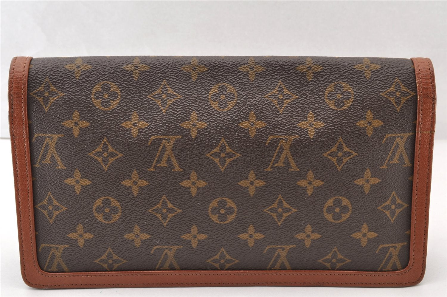Authentic Louis Vuitton Monogram Pochette Dame GM M51810 Clutch Hand Bag 7694I
