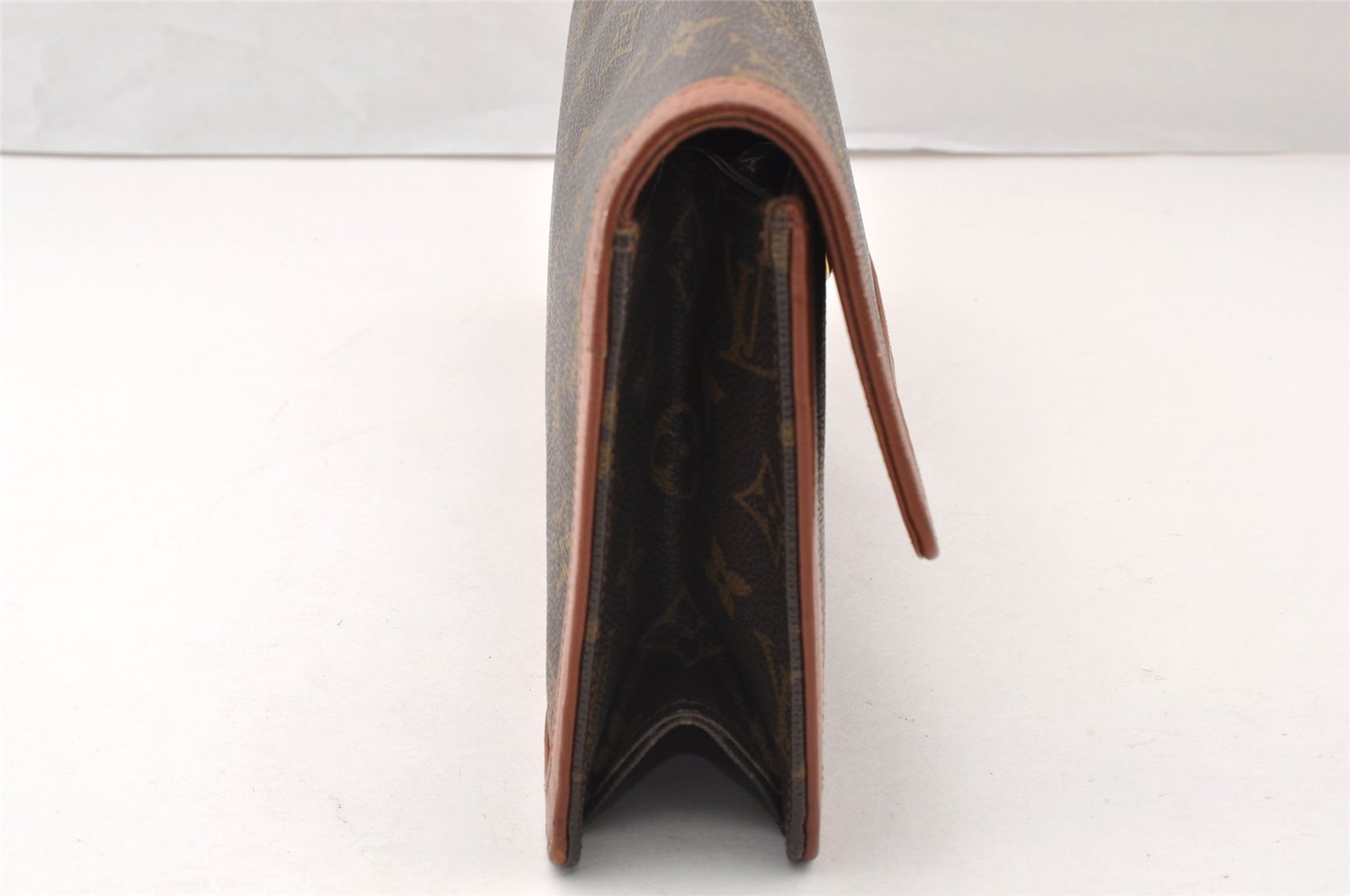 Authentic Louis Vuitton Monogram Pochette Dame GM M51810 Clutch Hand Bag 7694I