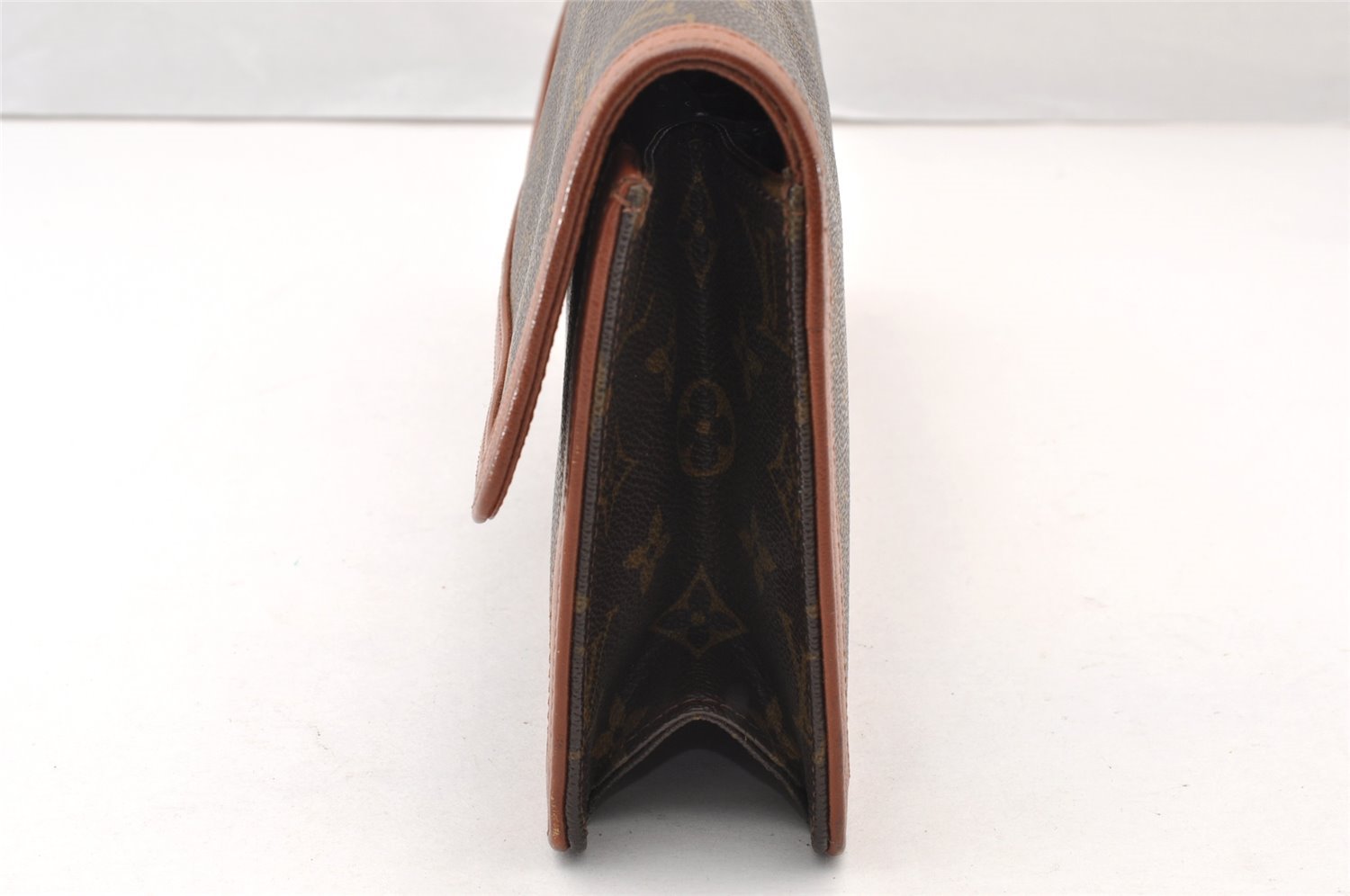 Authentic Louis Vuitton Monogram Pochette Dame GM M51810 Clutch Hand Bag 7694I