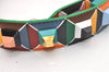 Authentic FENDI Shoulder Strap You Studs Leather 90cm 35.4" Multicolor 7694J