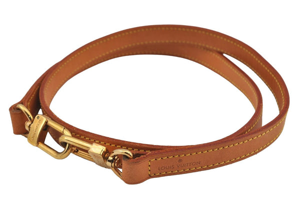 Authentic Louis Vuitton Leather Shoulder Strap Beige 39.2" LV 7696J