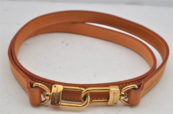 Authentic Louis Vuitton Leather Shoulder Strap Beige 39.2" LV 7696J