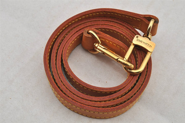 Authentic Louis Vuitton Leather Shoulder Strap Beige 39.2" LV 7696J