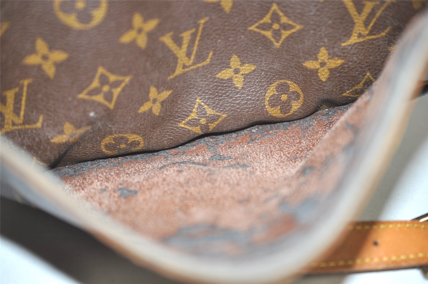 Authentic Louis Vuitton Monogram Jeune Fille MM M51226 Shoulder Cross Bag 7697I