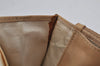 Authentic CHANEL Caviar Skin Vintage CC Logo Long Wallet Purse Beige Junk 7697J