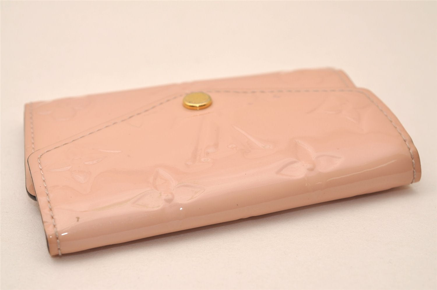 Authentic Louis Vuitton Vernis Multicles 6 Hooks Key Case Pink M61233 LV 7698J