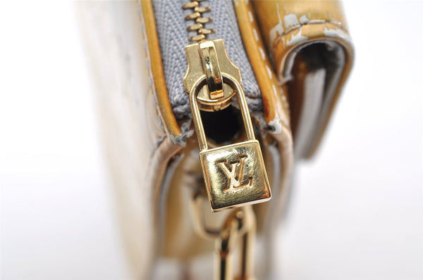 Auth Louis Vuitton Monogram Vernis Mott Shoulder Hand Bag Yellow M91030 LV 7699I