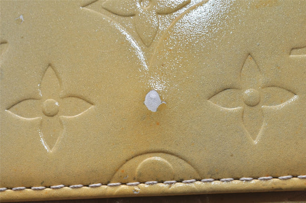 Auth Louis Vuitton Monogram Vernis Mott Shoulder Hand Bag Yellow M91030 LV 7699I
