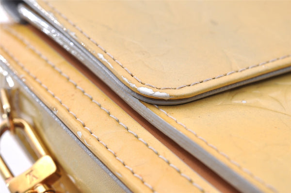 Auth Louis Vuitton Monogram Vernis Mott Shoulder Hand Bag Yellow M91030 LV 7699I